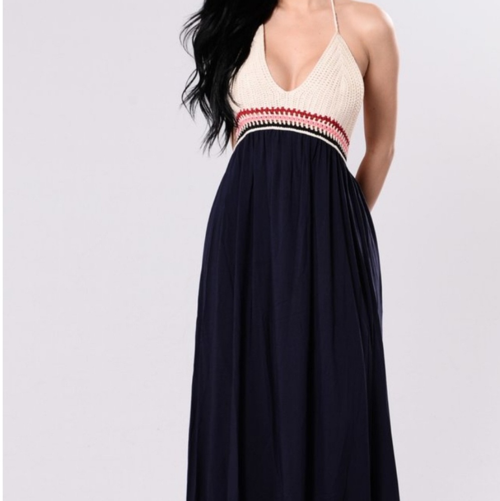 Fashion Nova Curve Backless Halter Dress
